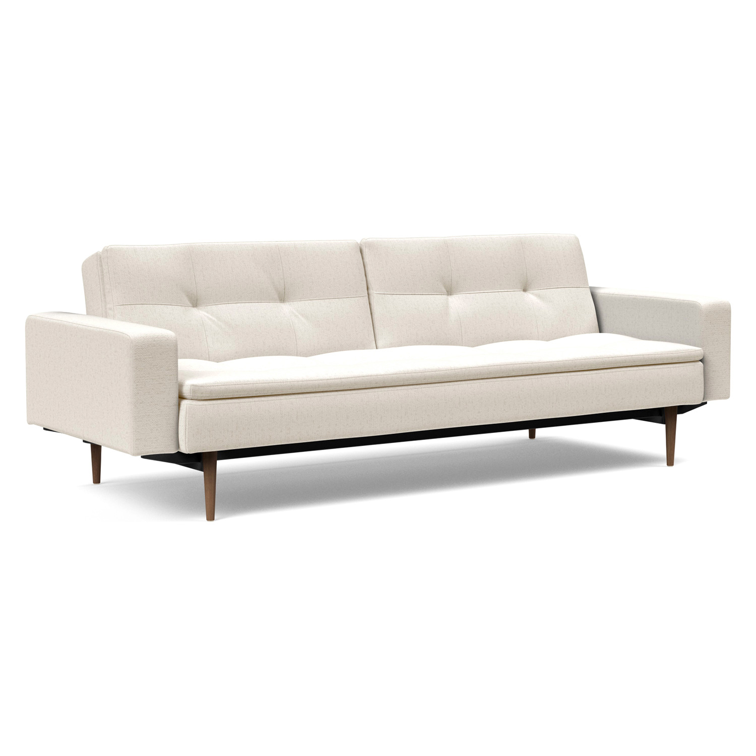 Innovation Living - Dublexo Styletto Sofa Bed Dark Wood with Arms