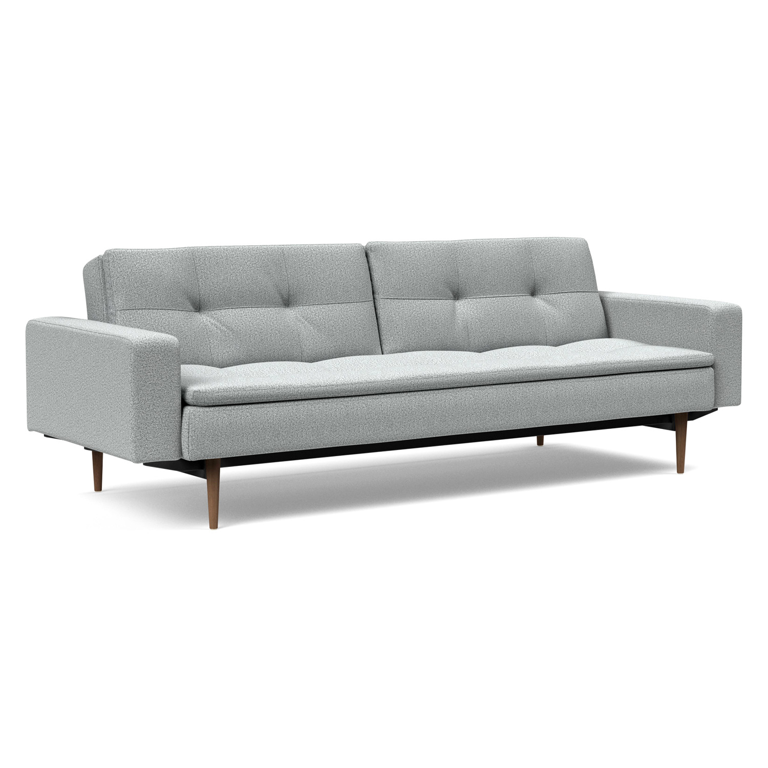 Innovation Living - Dublexo Styletto Sofa Bed Dark Wood with Arms