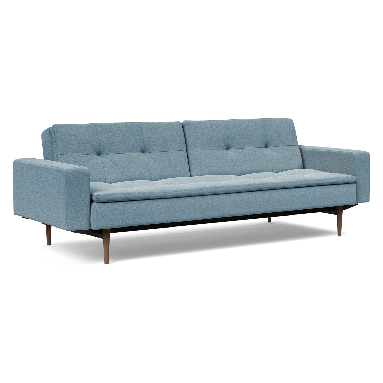 Innovation Living - Dublexo Styletto Sofa Bed Dark Wood with Arms