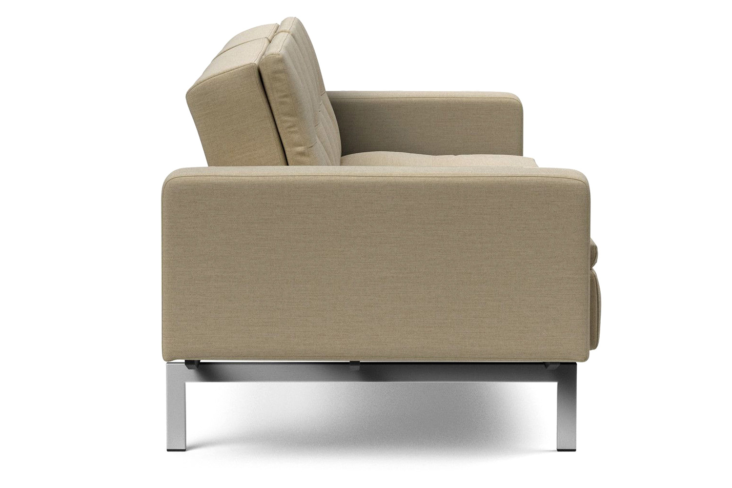 Innovation Living Dublexo Stainless Steel Sofa Bed with Arms - 571 Vivus Dusty Sand