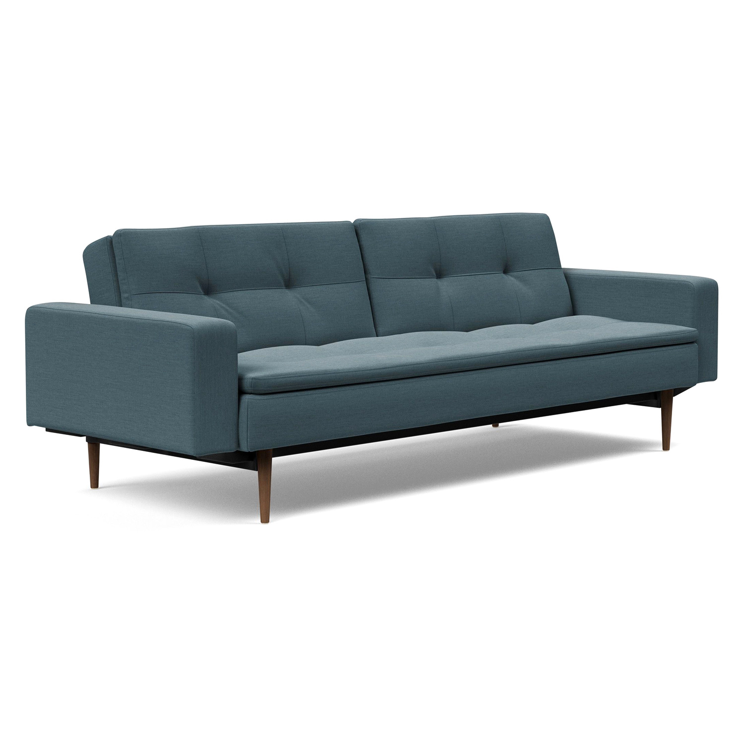 Innovation Living - Dublexo Styletto Sofa Bed Dark Wood with Arms