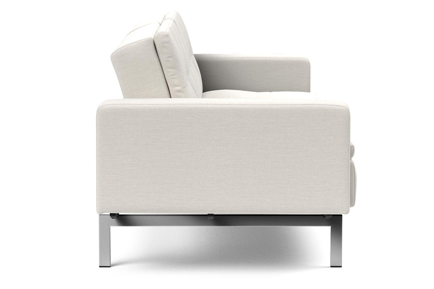 Innovation Living Dublexo Stainless Steel Sofa Bed with Arms - 574 Vivus Dusty Off White