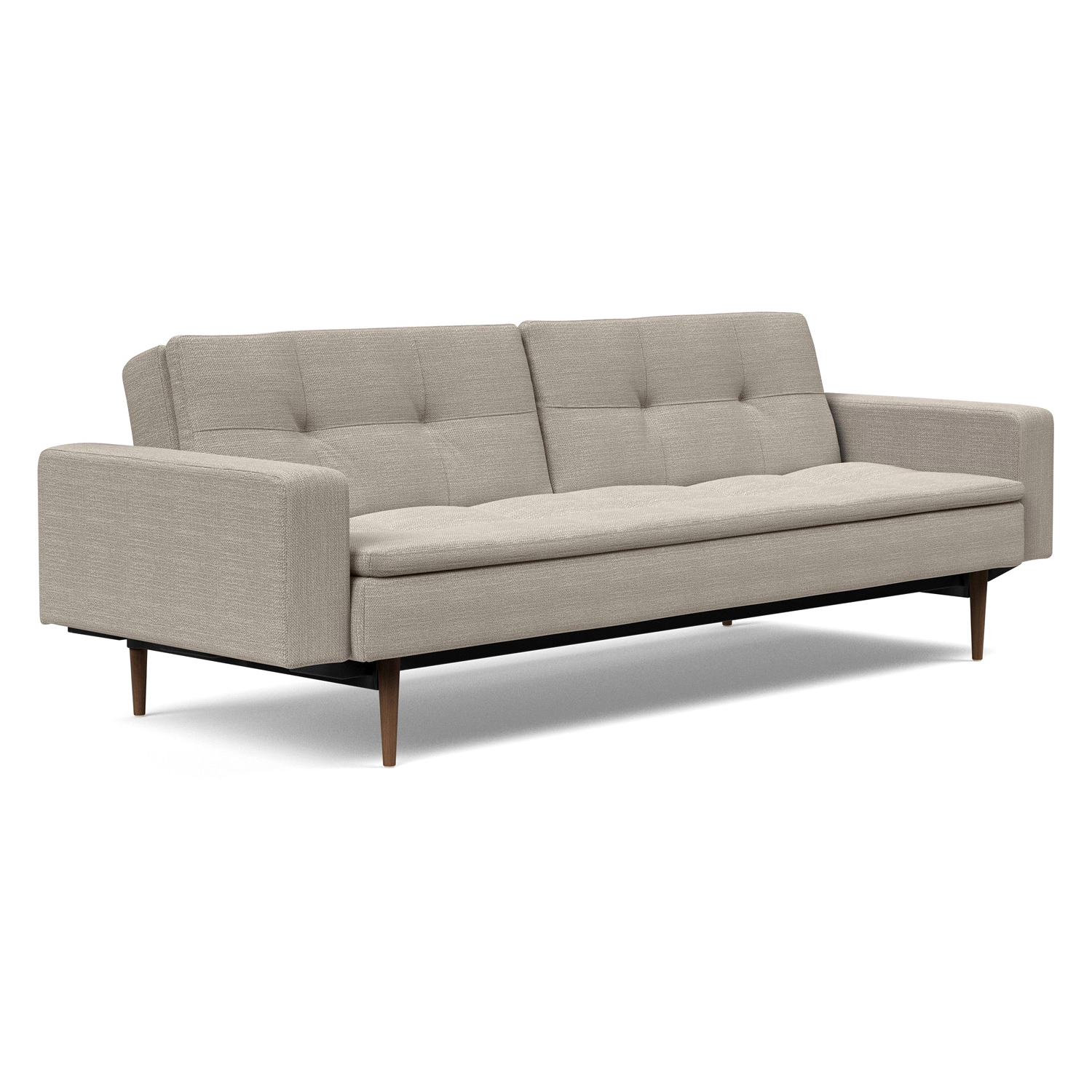 Innovation Living - Dublexo Styletto Sofa Bed Dark Wood with Arms