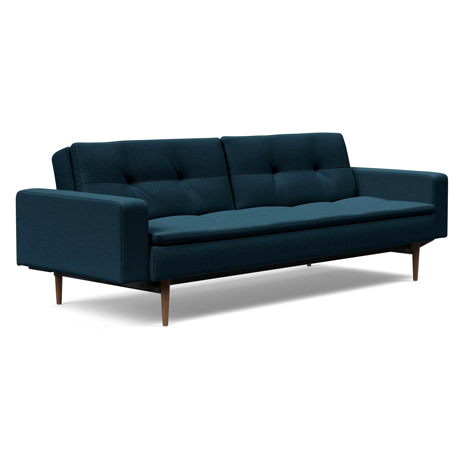 Innovation Living - Dublexo Styletto Sofa Bed Dark Wood with Arms