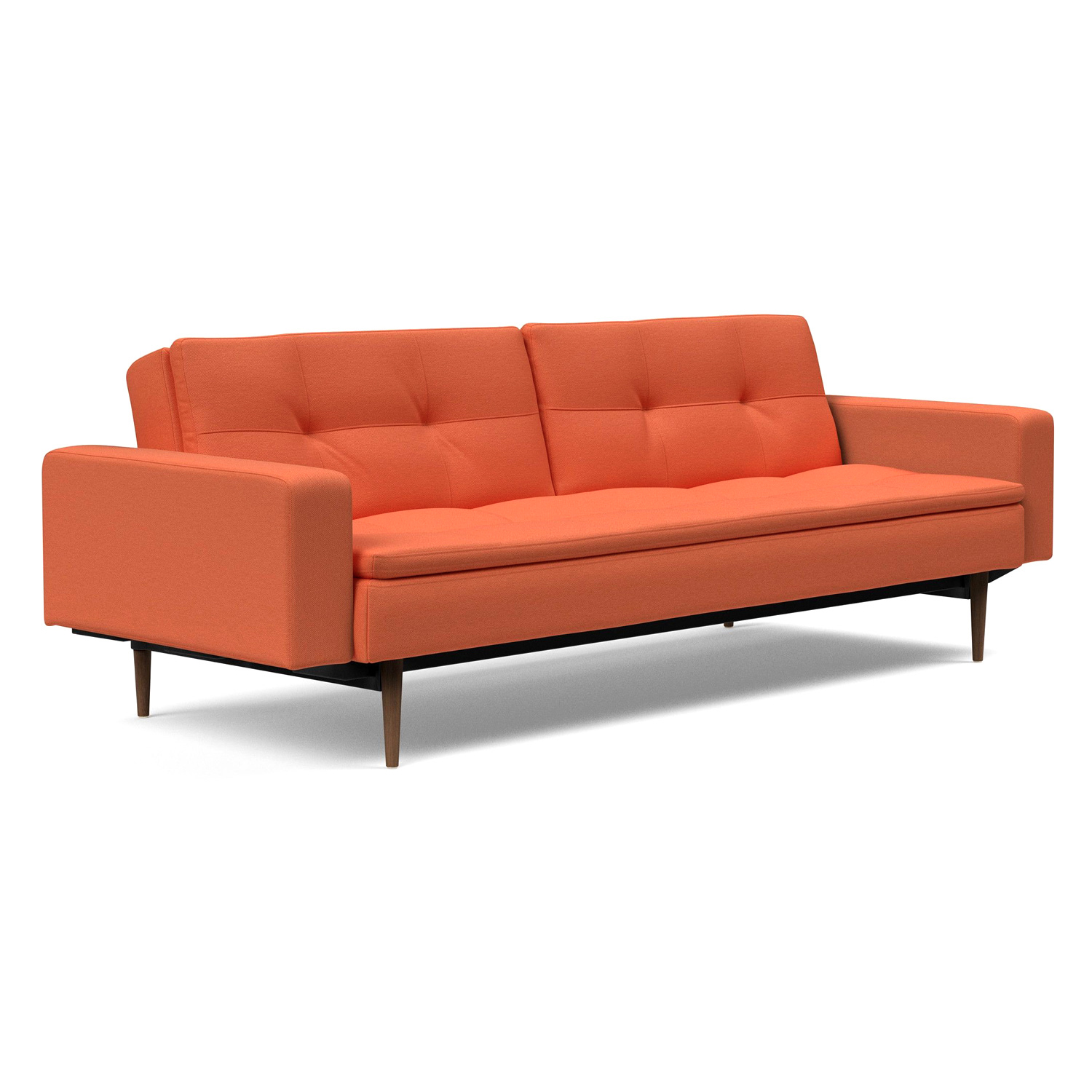 Innovation Living - Dublexo Styletto Sofa Bed Dark Wood with Arms