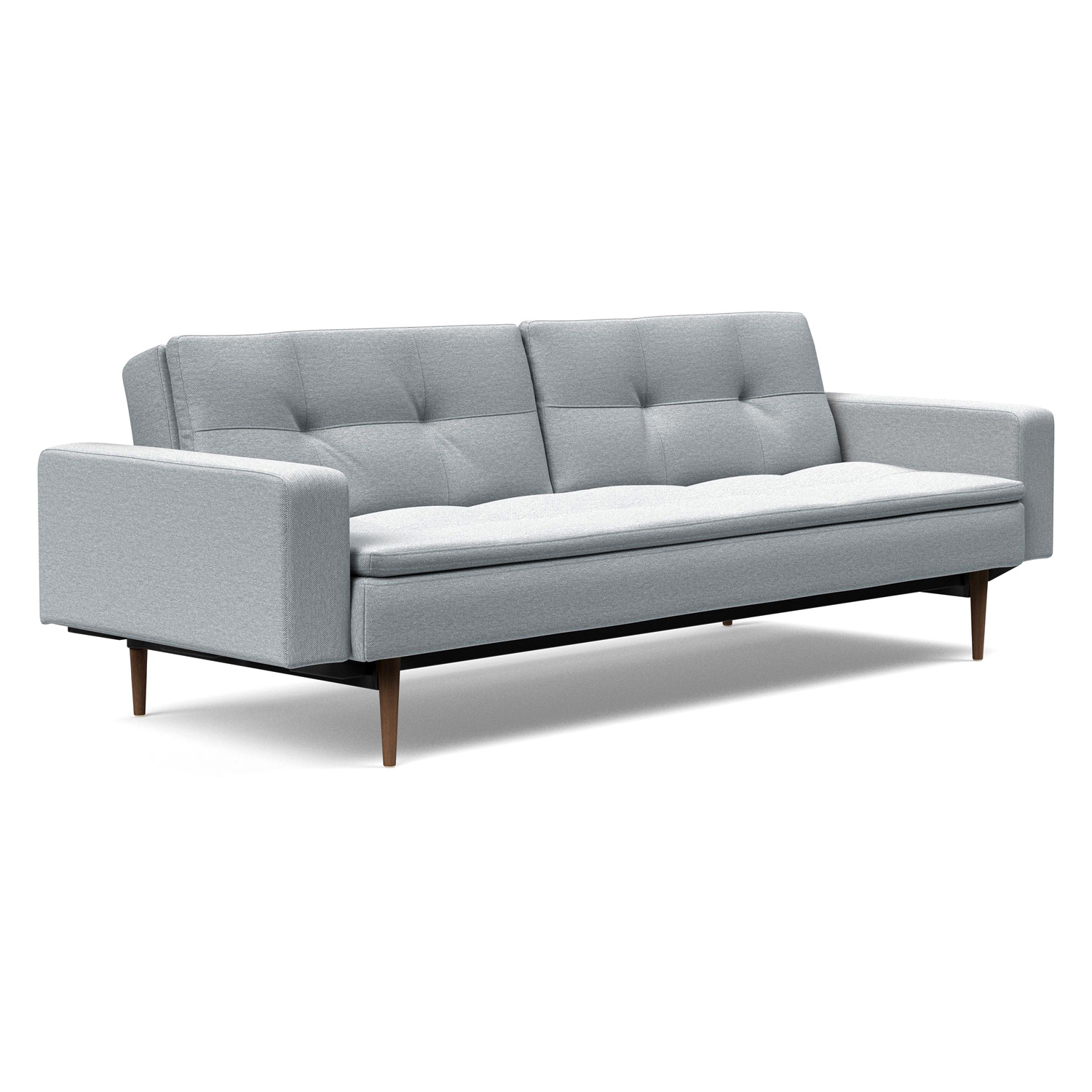 Innovation Living - Dublexo Styletto Sofa Bed Dark Wood with Arms