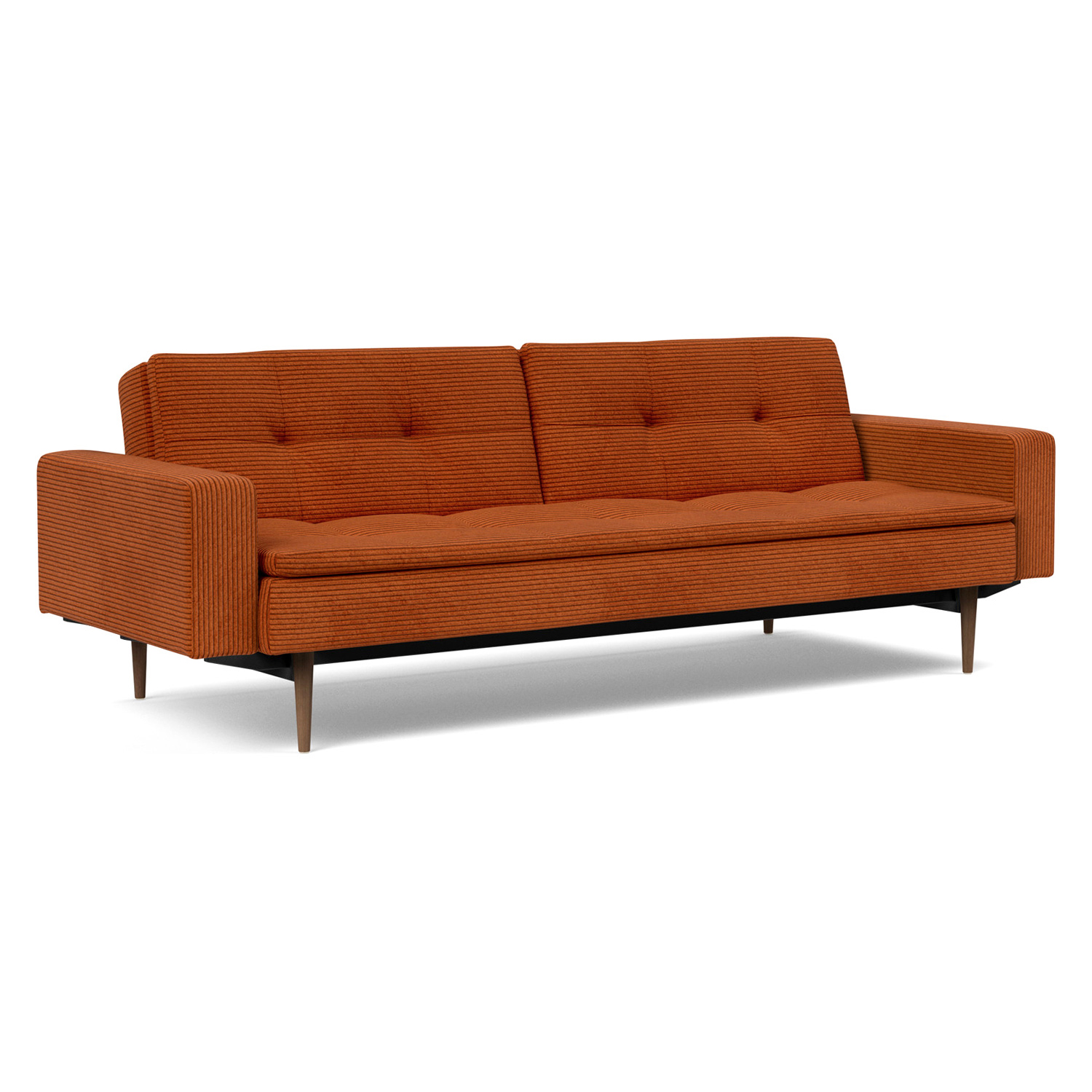 Innovation Living - Dublexo Styletto Sofa Bed Dark Wood with Arms
