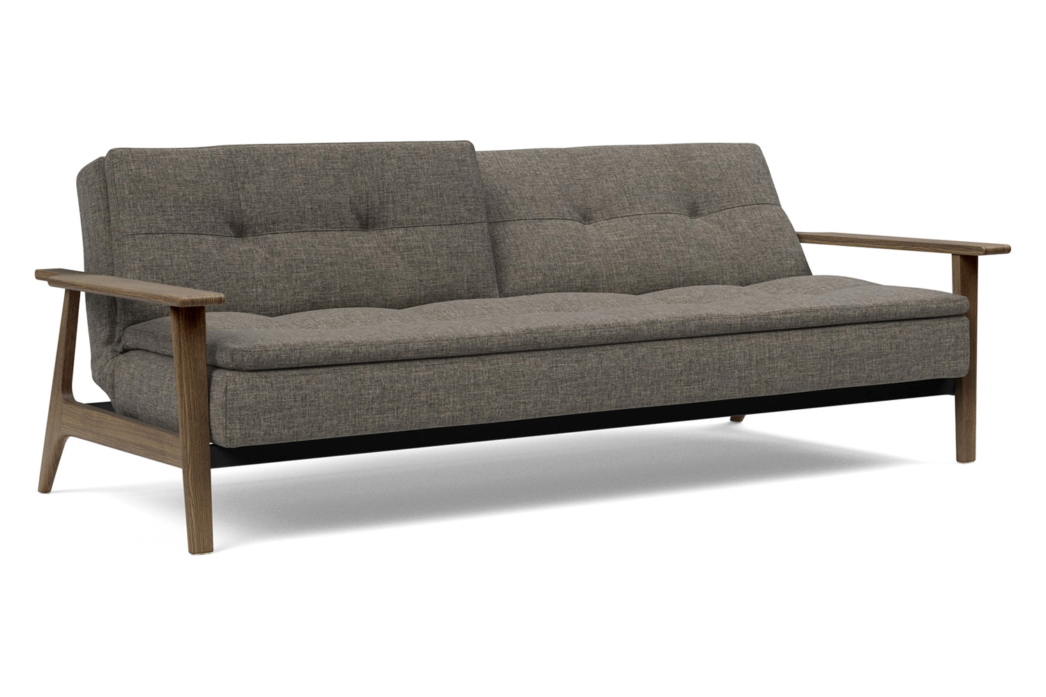 Innovation Living Dublexo Frej Sofa Bed Smoked Oak - 216 Flashtex Dark Gray