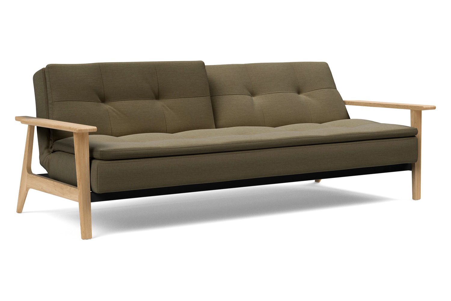 Innovation Living Dublexo Frej Sofa Bed Oak - 575 Vivus Dusty Olive