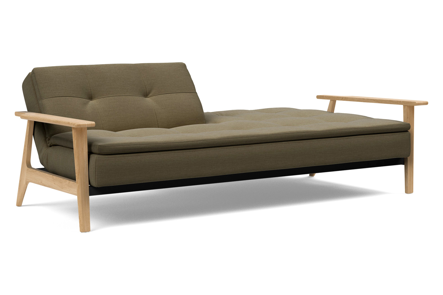 Innovation Living Dublexo Frej Sofa Bed Oak - 575 Vivus Dusty Olive