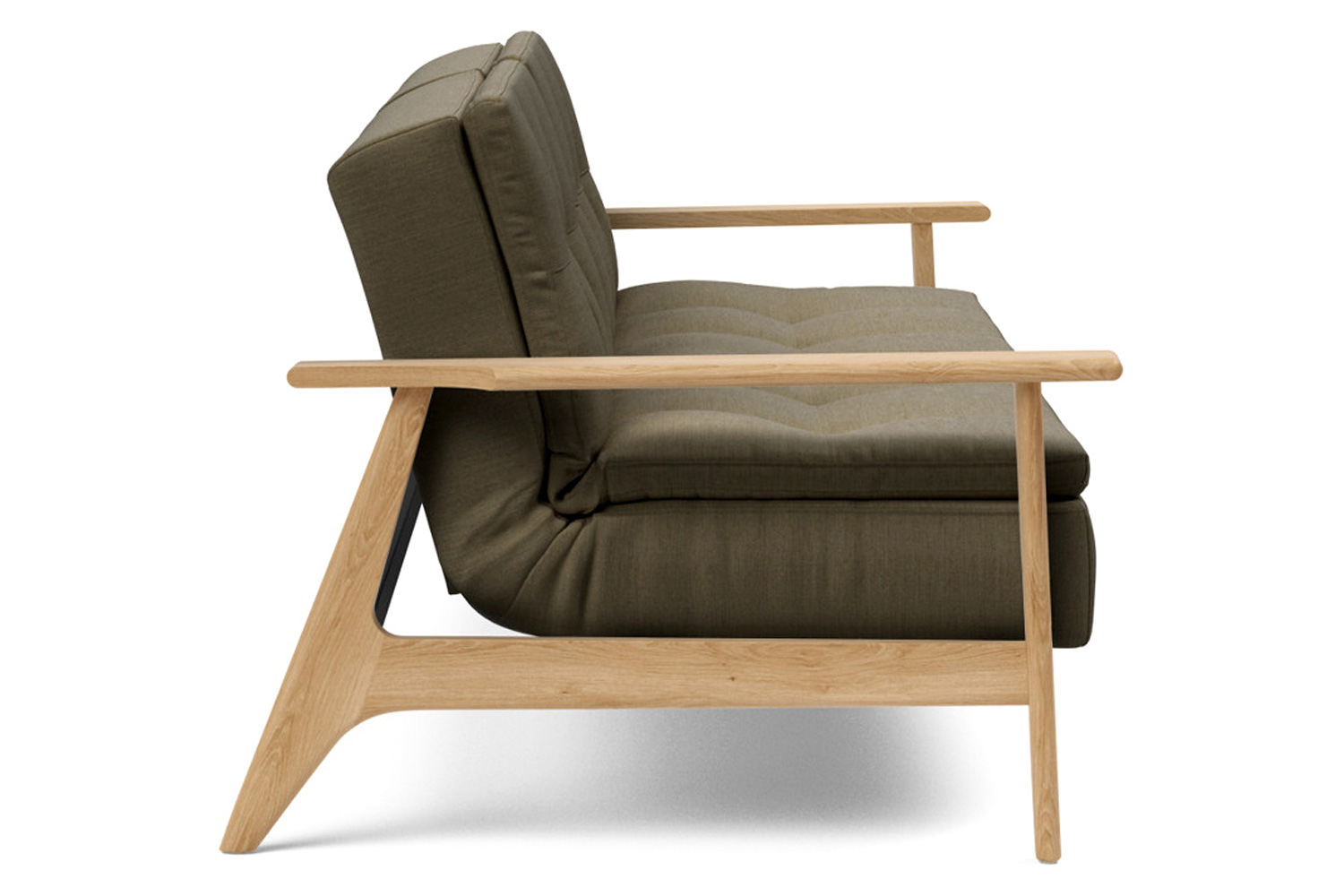 Innovation Living Dublexo Frej Sofa Bed Oak - 575 Vivus Dusty Olive