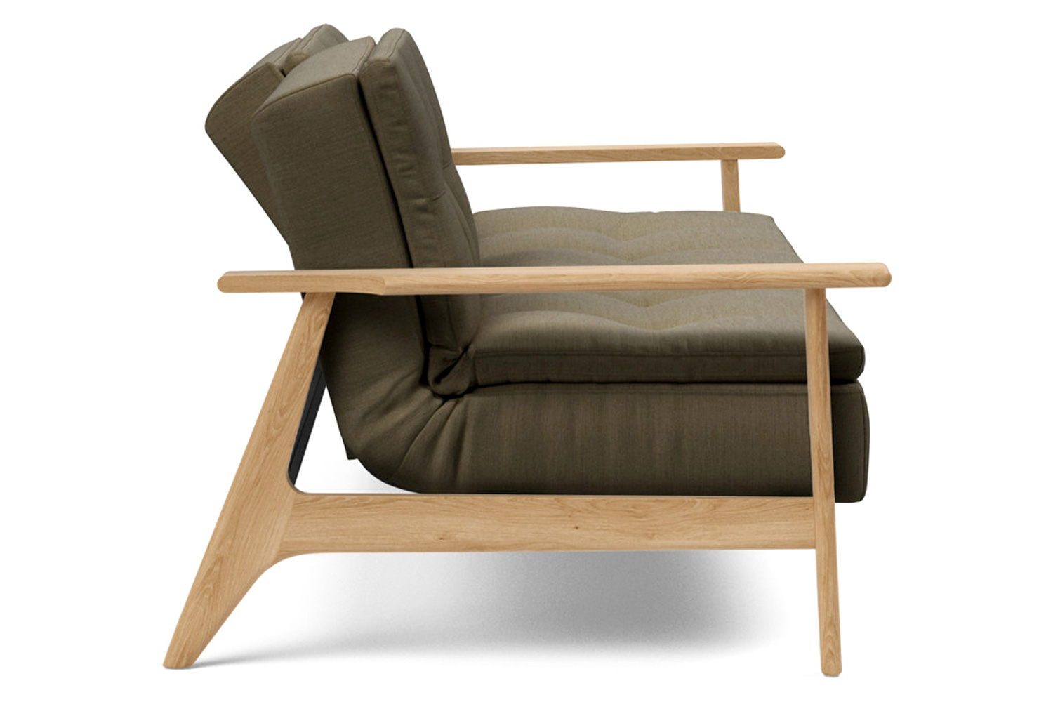 Innovation Living Dublexo Frej Sofa Bed Oak - 575 Vivus Dusty Olive