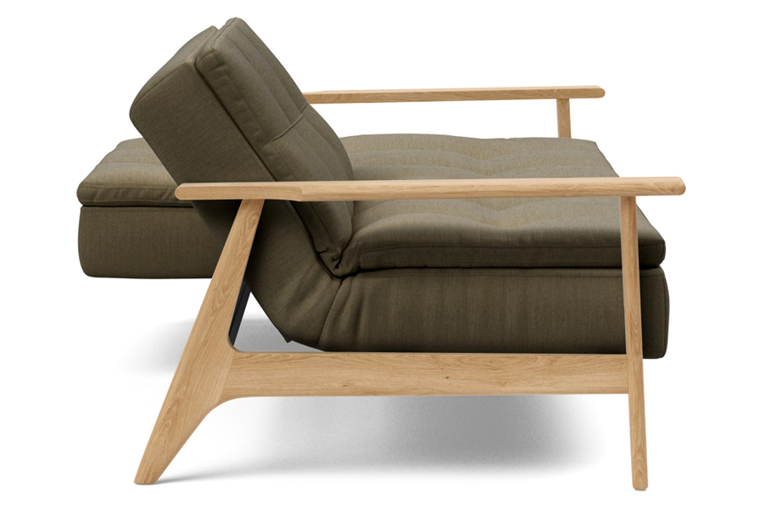 Innovation Living Dublexo Frej Sofa Bed Oak - 575 Vivus Dusty Olive