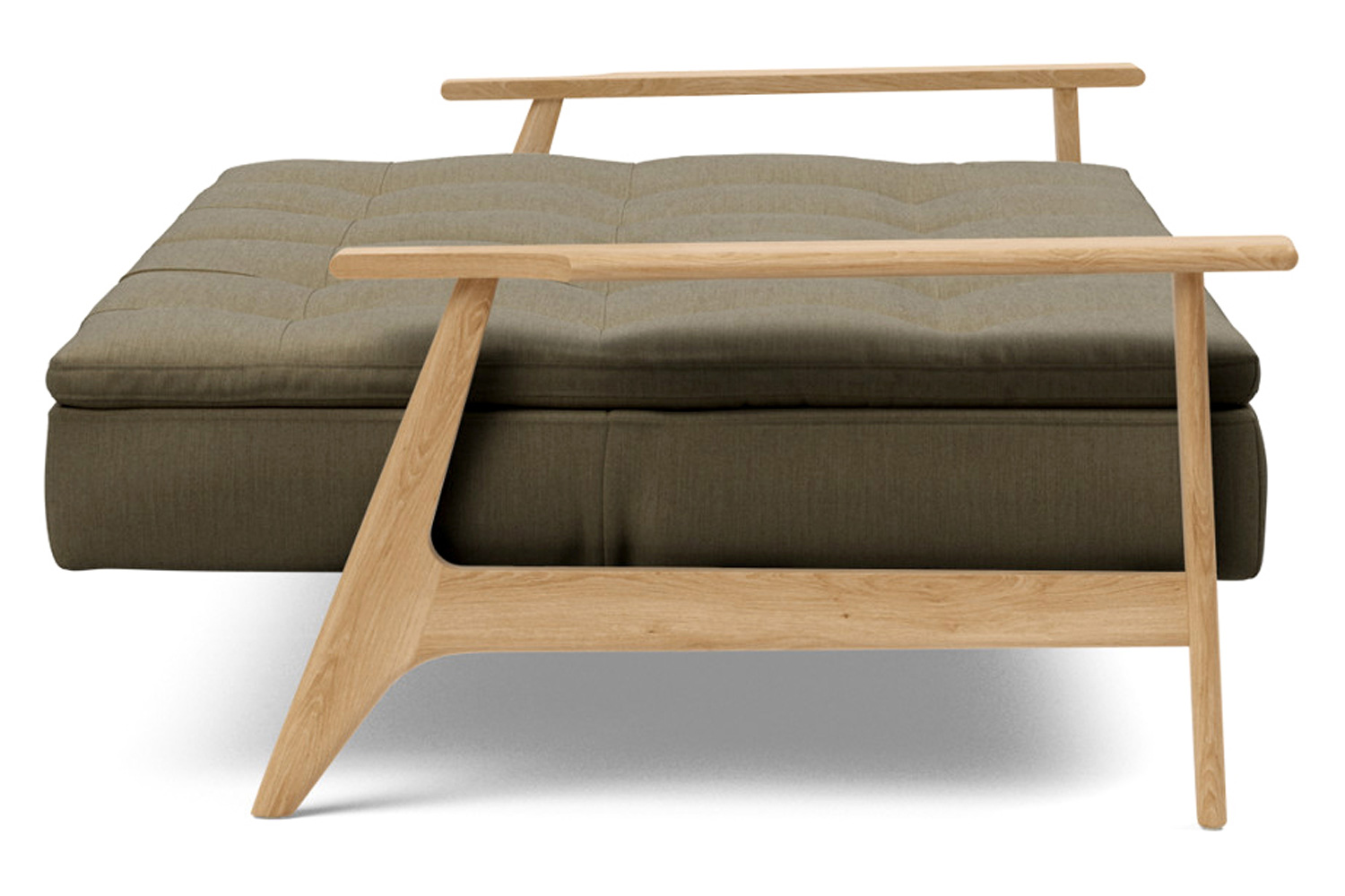 Innovation Living Dublexo Frej Sofa Bed Oak - 575 Vivus Dusty Olive