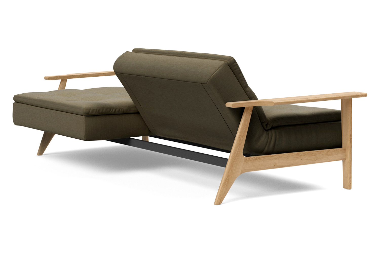 Innovation Living Dublexo Frej Sofa Bed Oak - 575 Vivus Dusty Olive