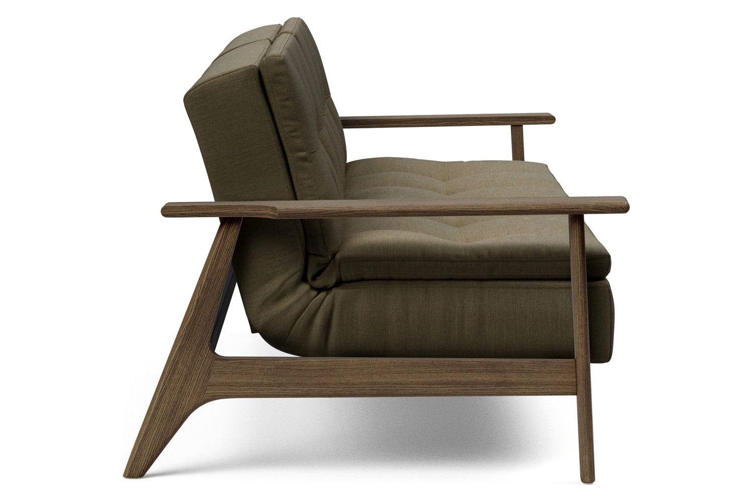 Innovation Living Dublexo Frej Sofa Bed Smoked Oak - 575 Vivus Dusty Olive