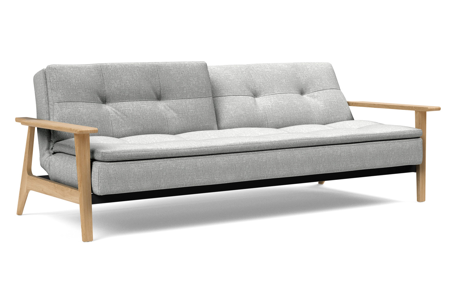 Innovation Living Dublexo Frej Sofa Bed Oak - 590 Micro Check Gray