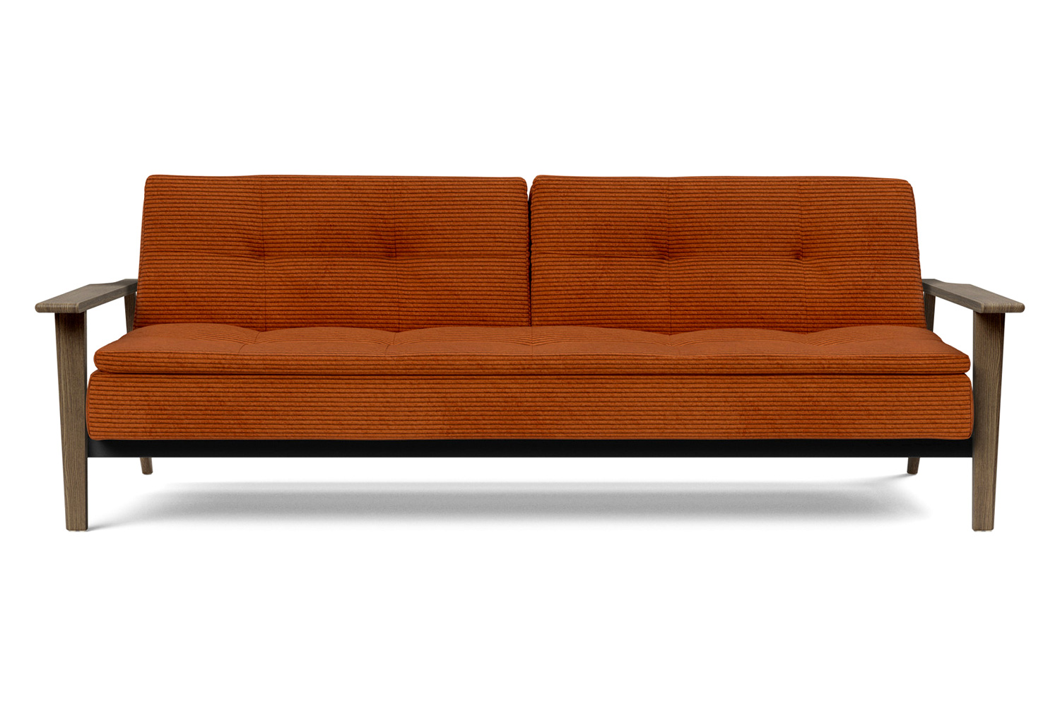 Innovation Living Dublexo Frej Sofa Bed Smoked Oak - 595 Corduroy Burnt Orange