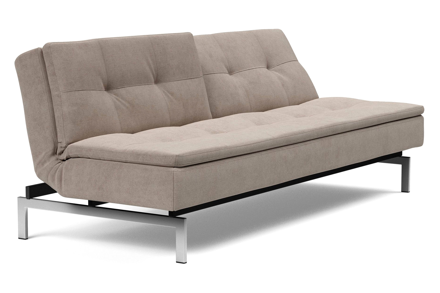 Innovation Living Dublexo Stainless Steel Sofa Bed - 318 Cordufine Beige