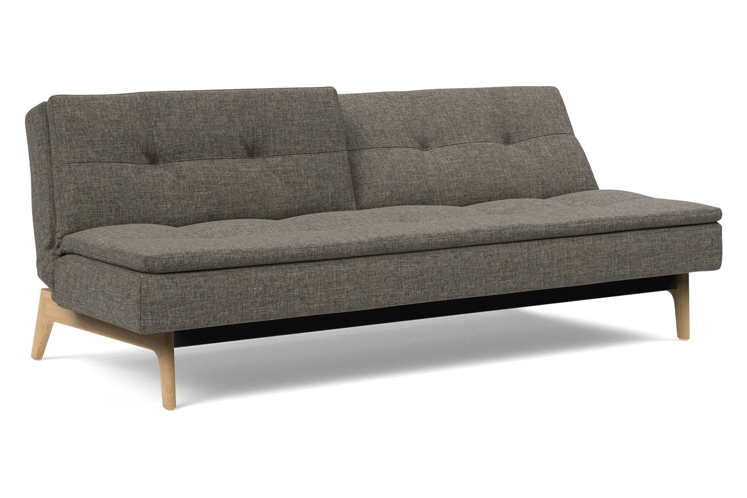 Innovation Living Dublexo Eik Sofa Bed Oak - 216 Flashtex Dark Gray