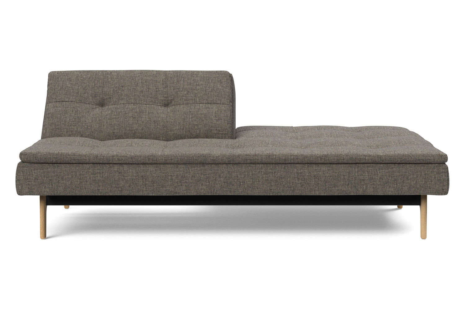 Innovation Living Dublexo Eik Sofa Bed Oak - 216 Flashtex Dark Gray