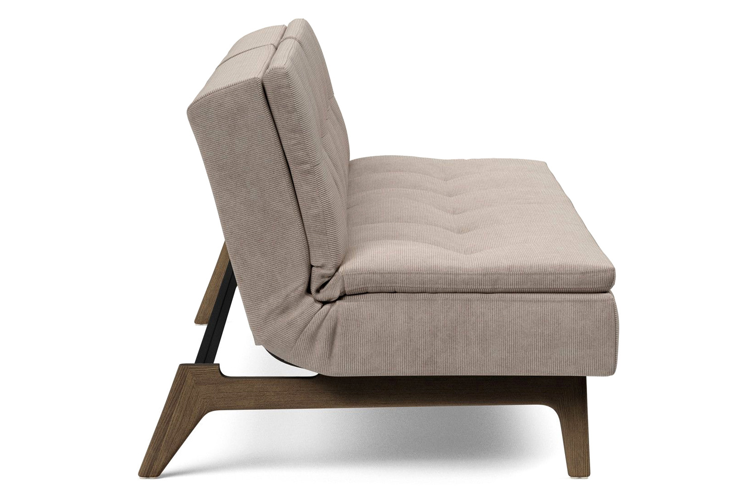 Innovation Living Dublexo Eik Sofa Bed Smoked Oak - 318 Cordufine Beige