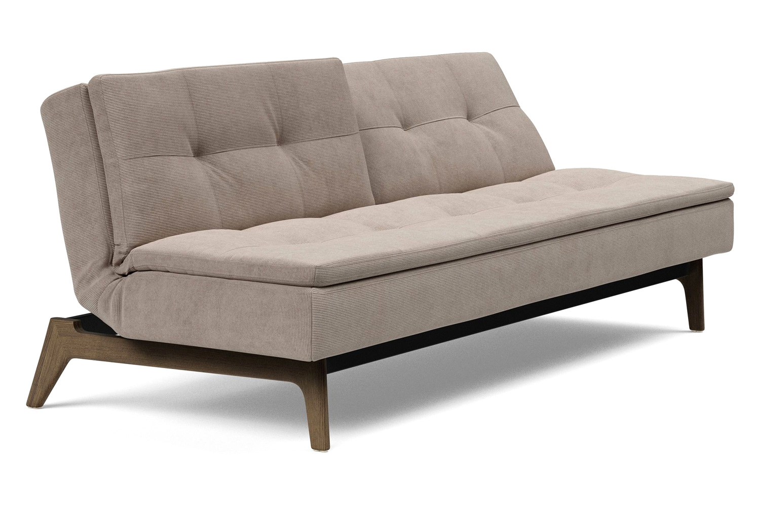 Innovation Living Dublexo Eik Sofa Bed Smoked Oak - 318 Cordufine Beige