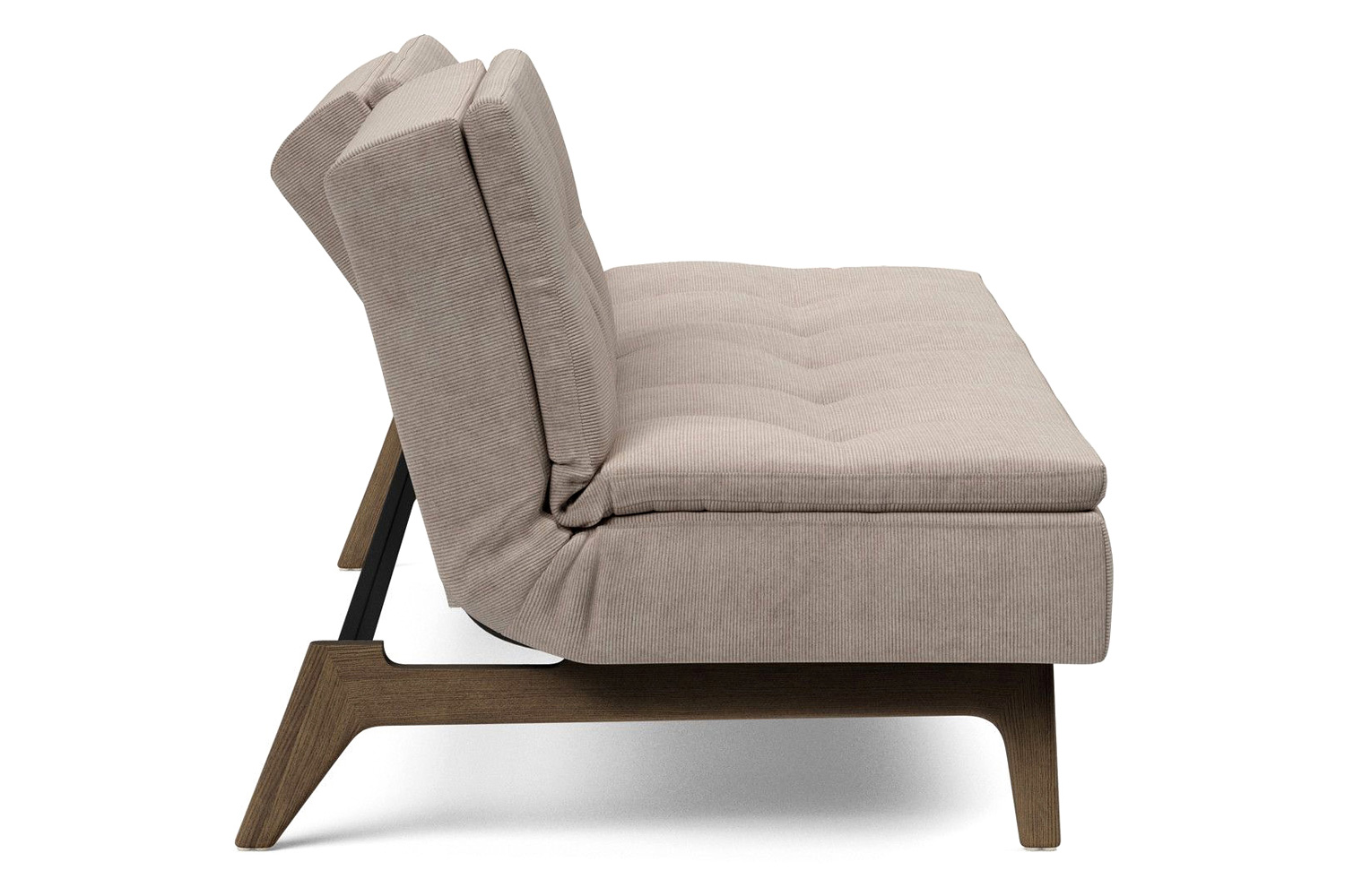 Innovation Living Dublexo Eik Sofa Bed Smoked Oak - 318 Cordufine Beige