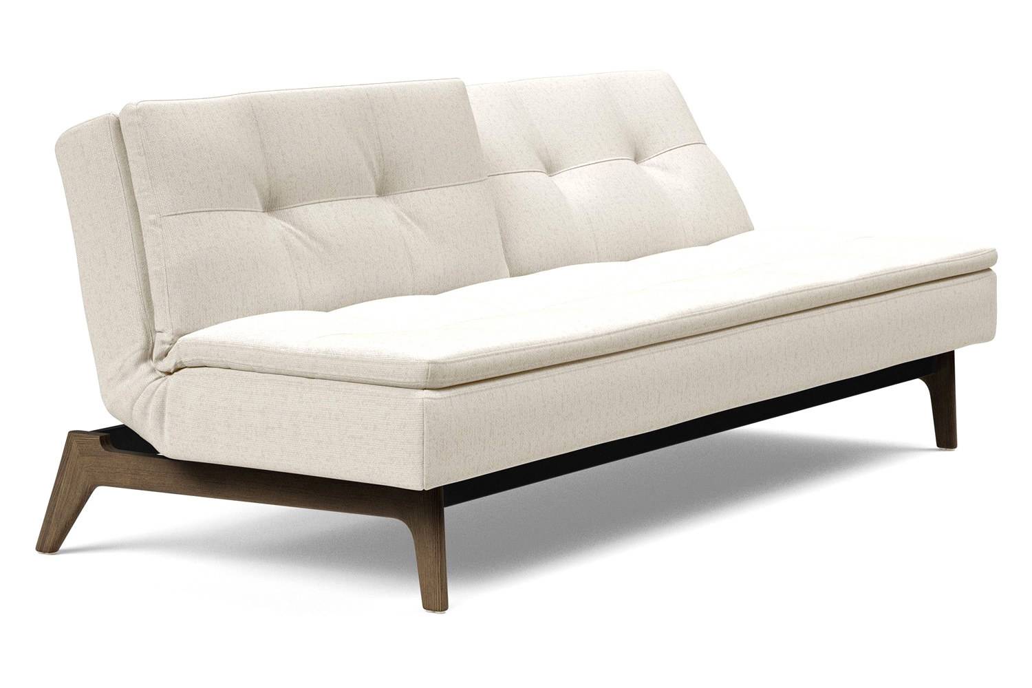 Innovation Living Dublexo Eik Sofa Bed Smoked Oak - 531 Bouclé Off White