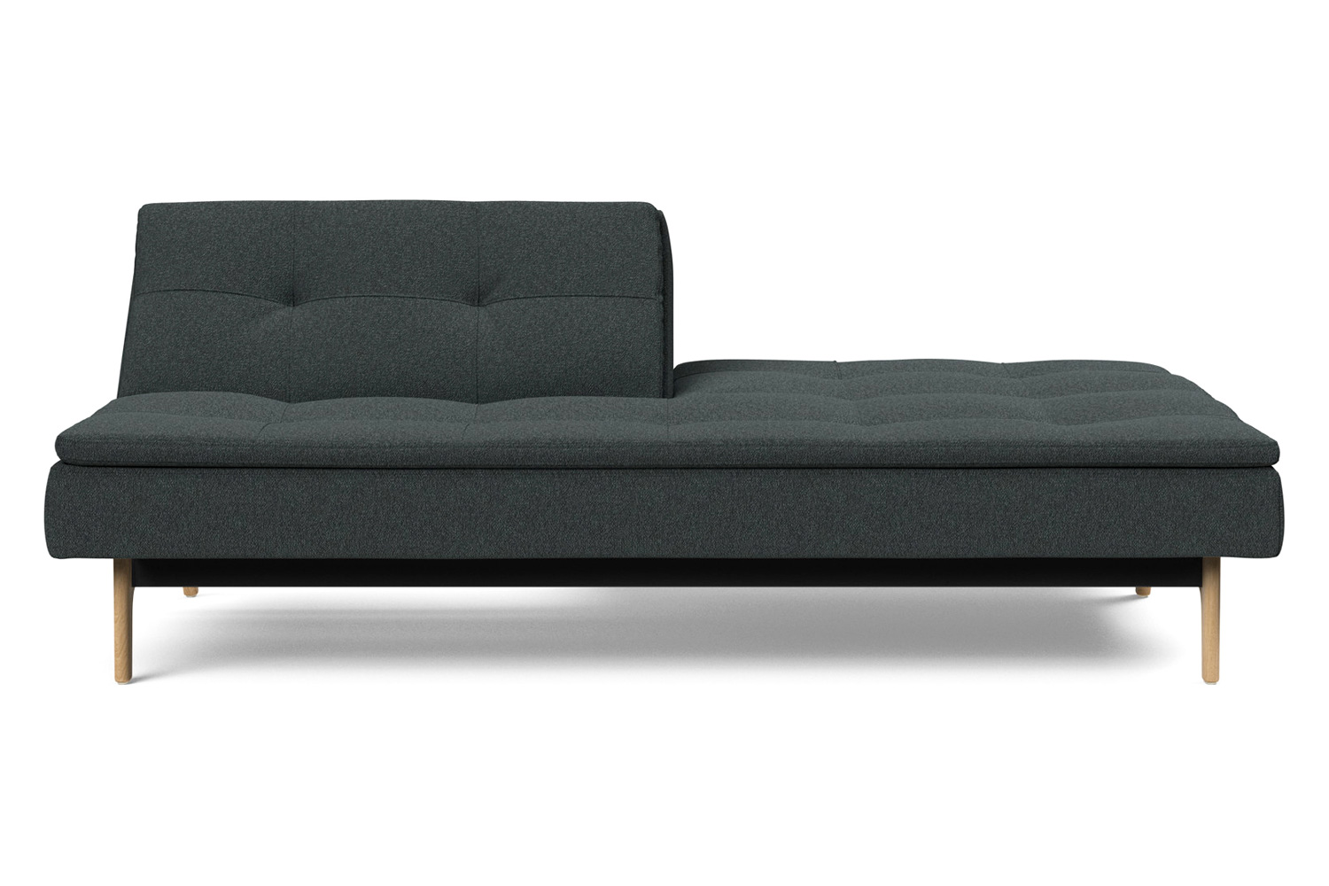 Innovation Living Dublexo Eik Sofa Bed Oak - 534 Bouclé Black Raven