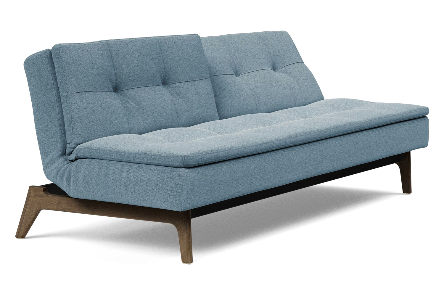 Innovation Living Dublexo Eik Sofa Bed Smoked Oak - 558 Soft Indigo