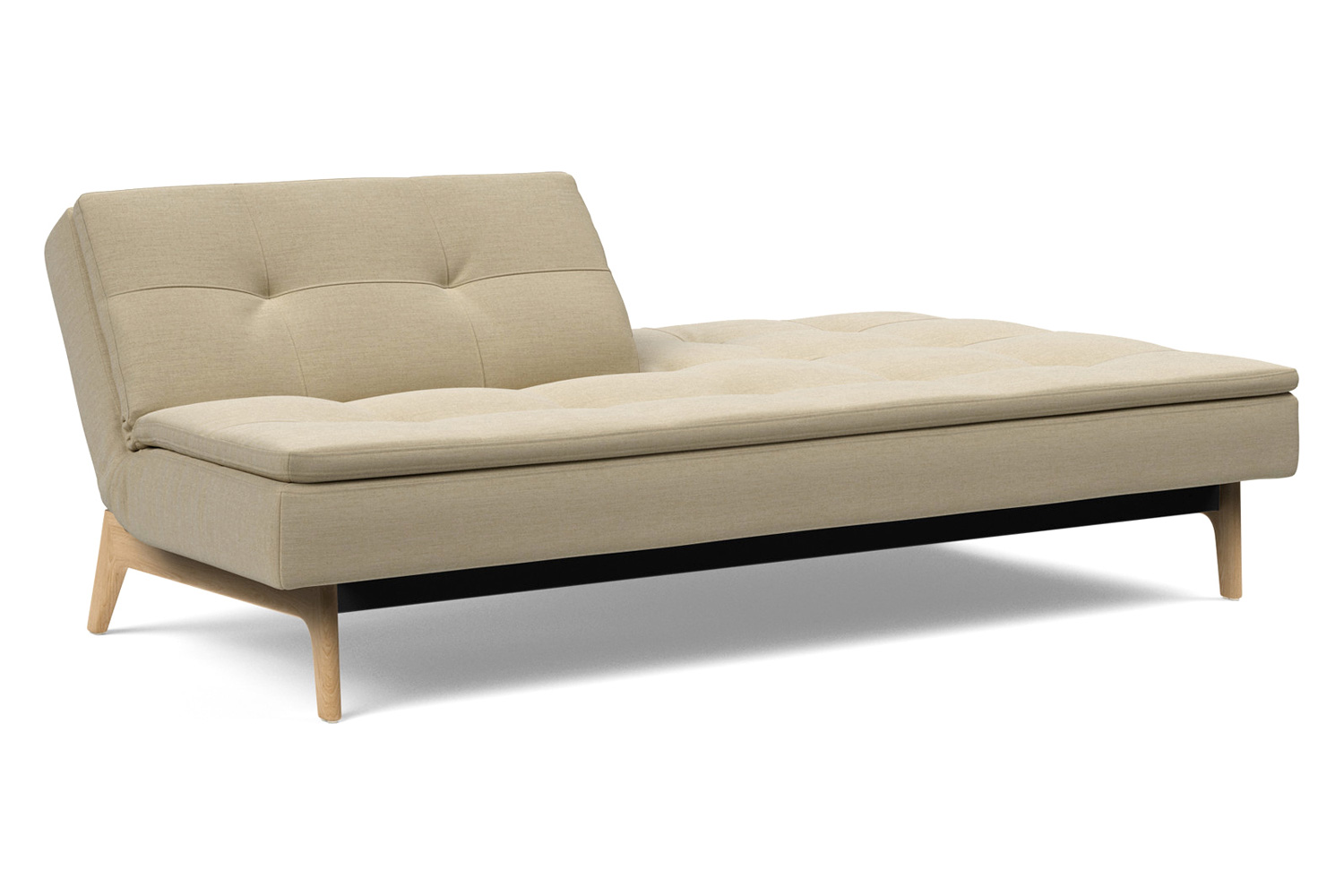 Innovation Living Dublexo Eik Sofa Bed Oak - 571 Vivus Dusty Sand