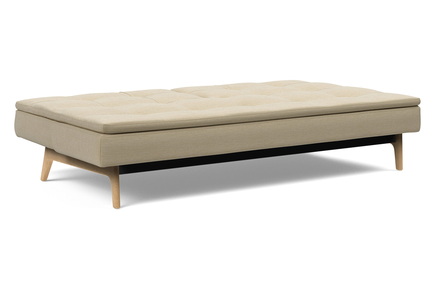 Innovation Living Dublexo Eik Sofa Bed Oak - 571 Vivus Dusty Sand