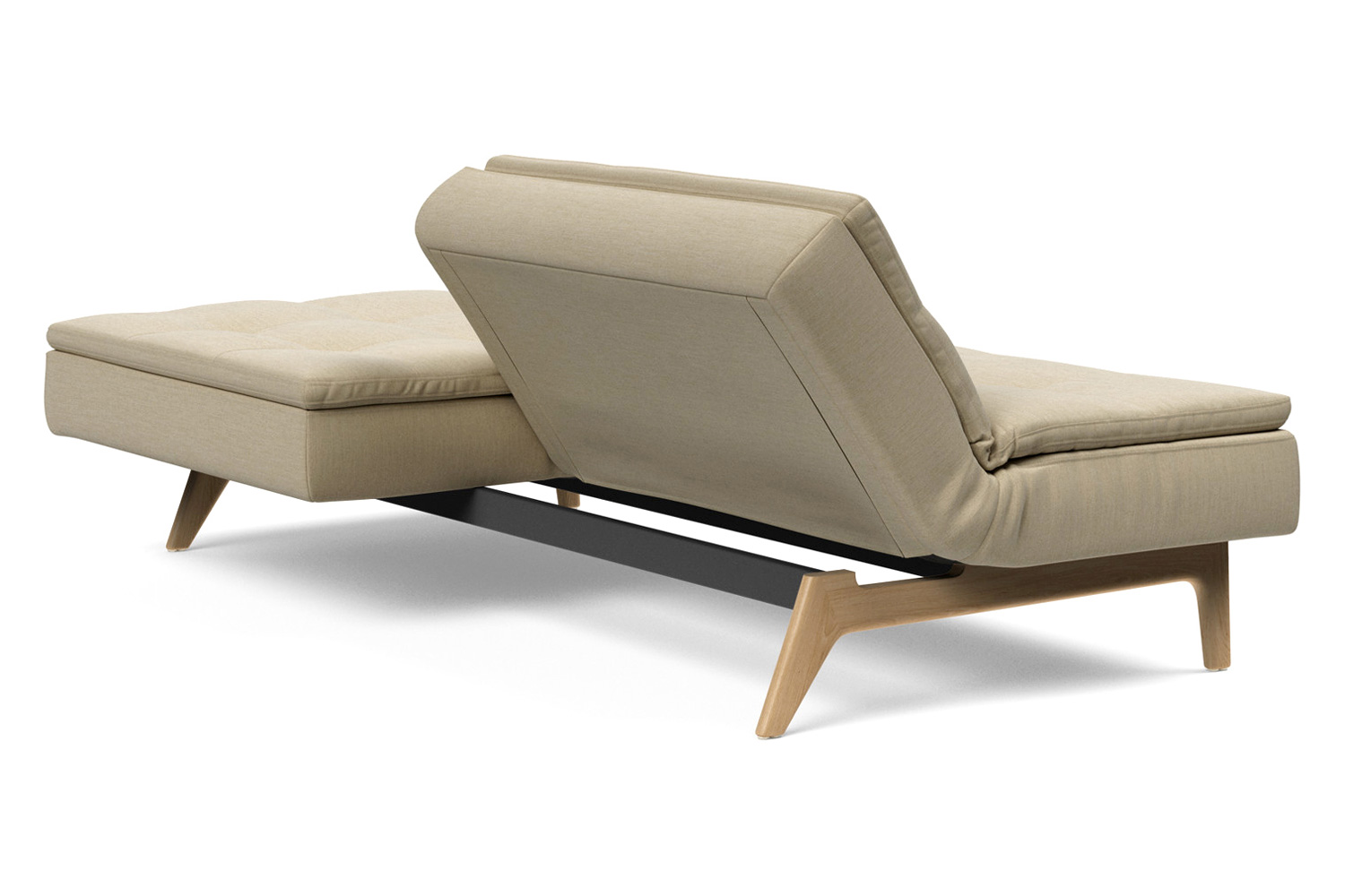 Innovation Living Dublexo Eik Sofa Bed Oak - 571 Vivus Dusty Sand
