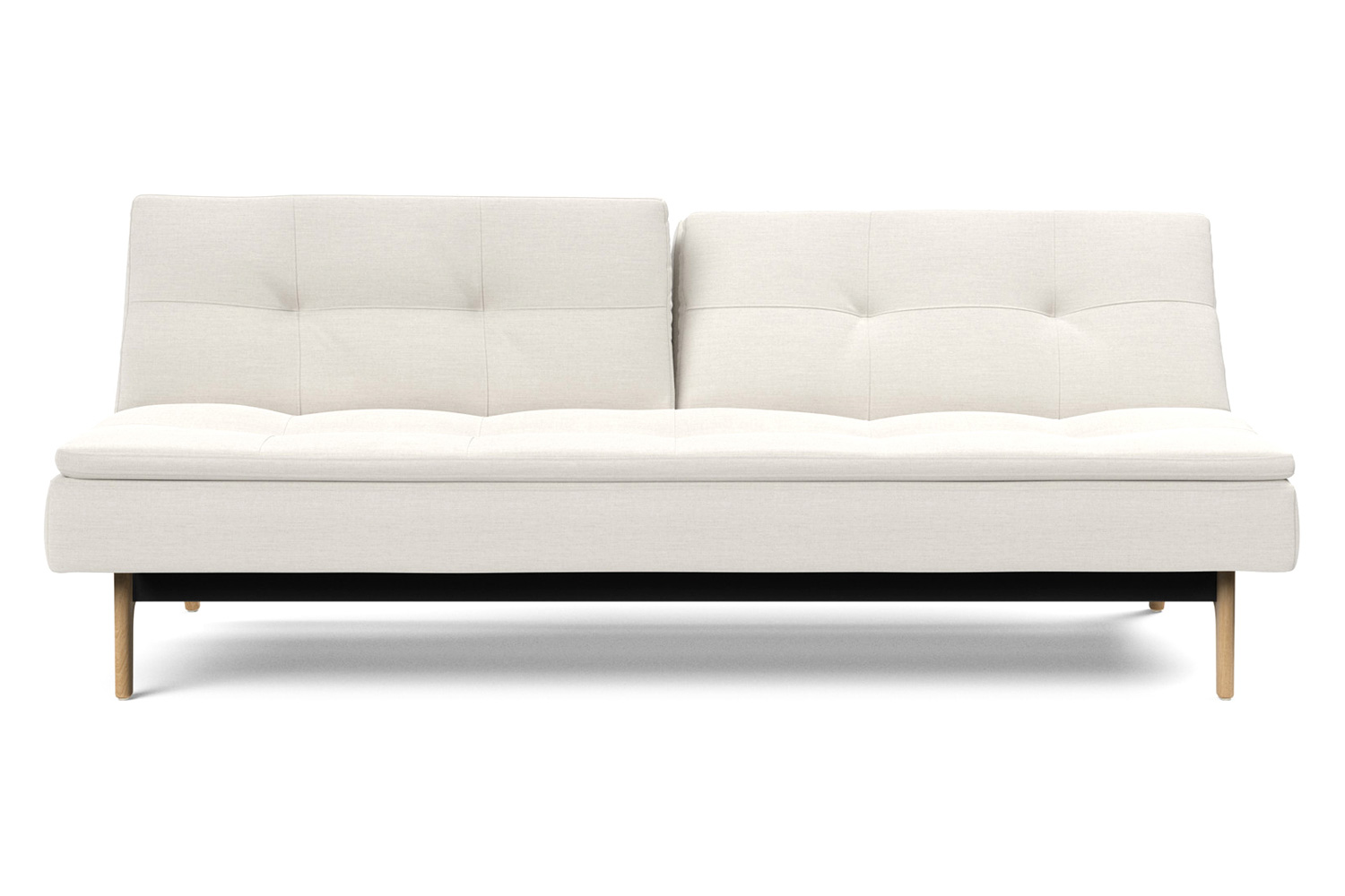 Innovation Living Dublexo Eik Sofa Bed Oak - 574 Vivus Dusty Off White