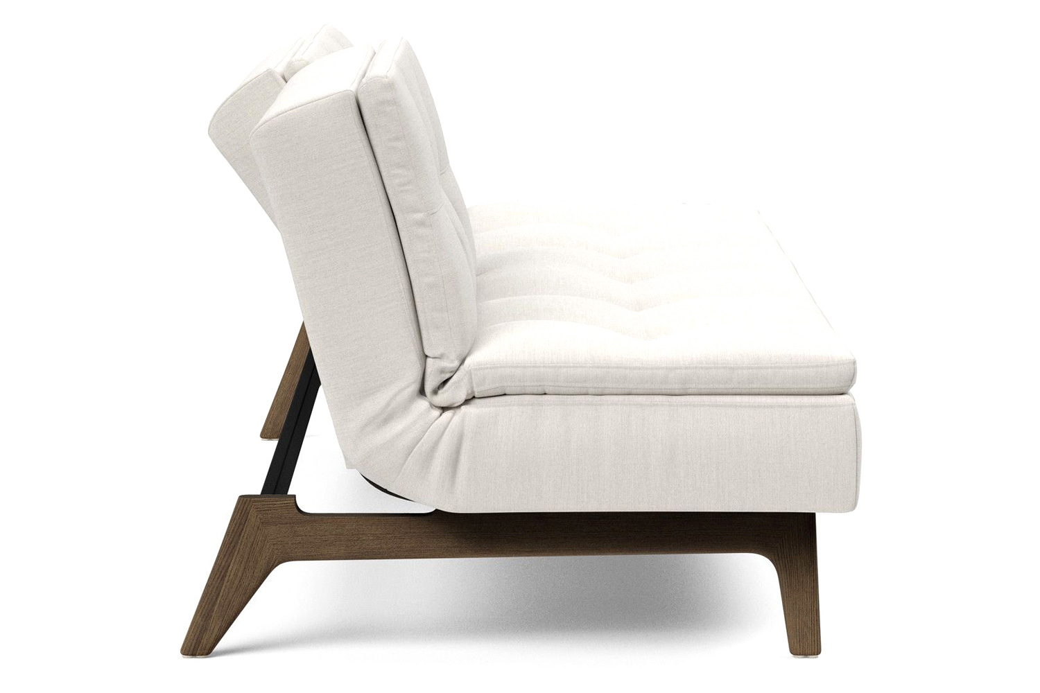 Innovation Living Dublexo Eik Sofa Bed Smoked Oak - 574 Vivus Dusty Off White