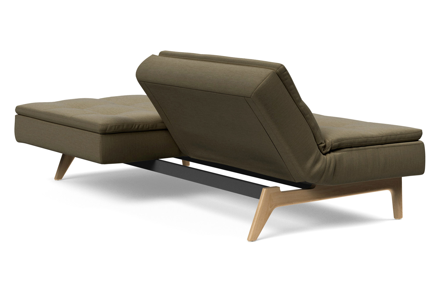 Innovation Living Dublexo Eik Sofa Bed Oak - 575 Vivus Dusty Olive