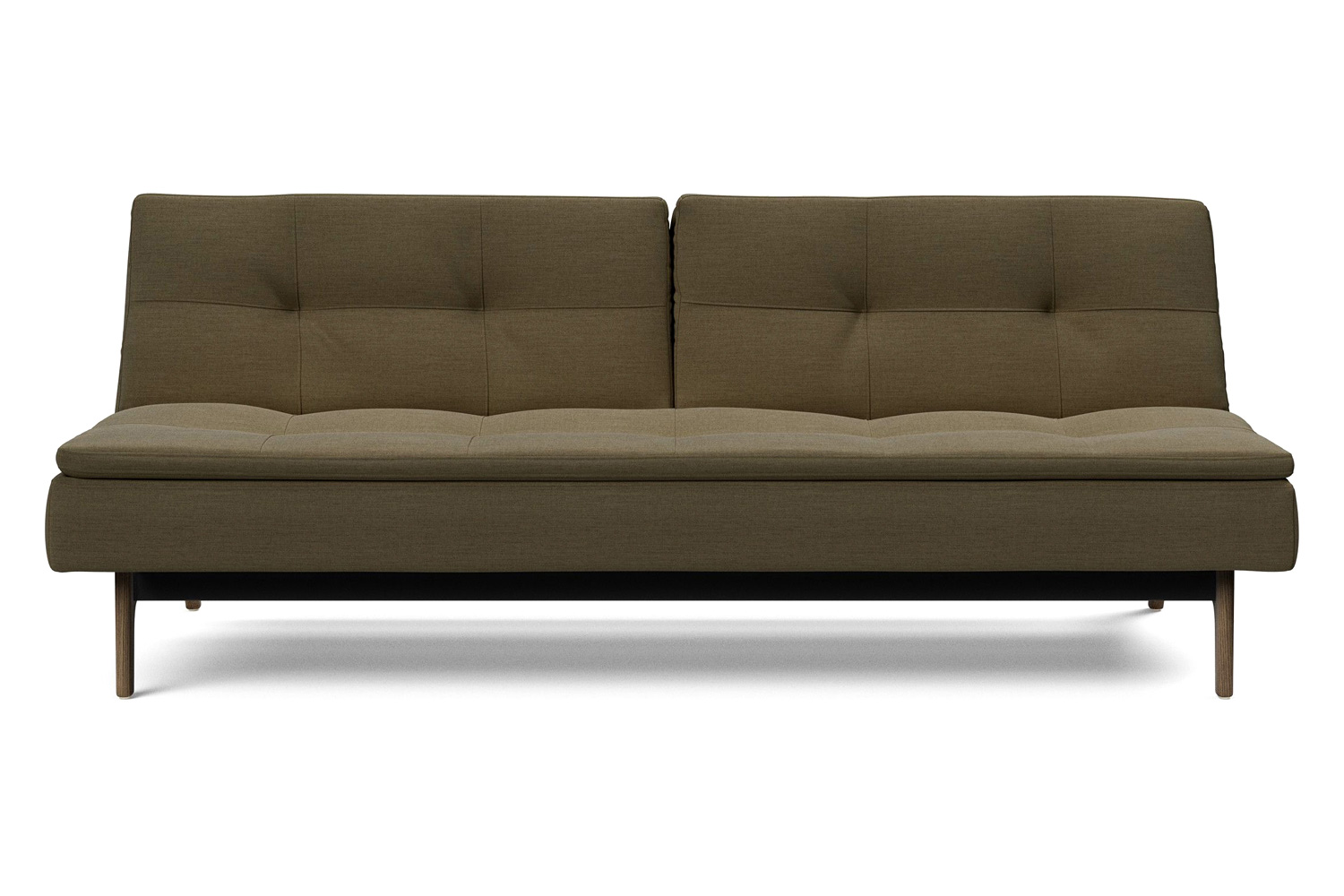 Innovation Living Dublexo Eik Sofa Bed Smoked Oak - 575 Vivus Dusty Olive