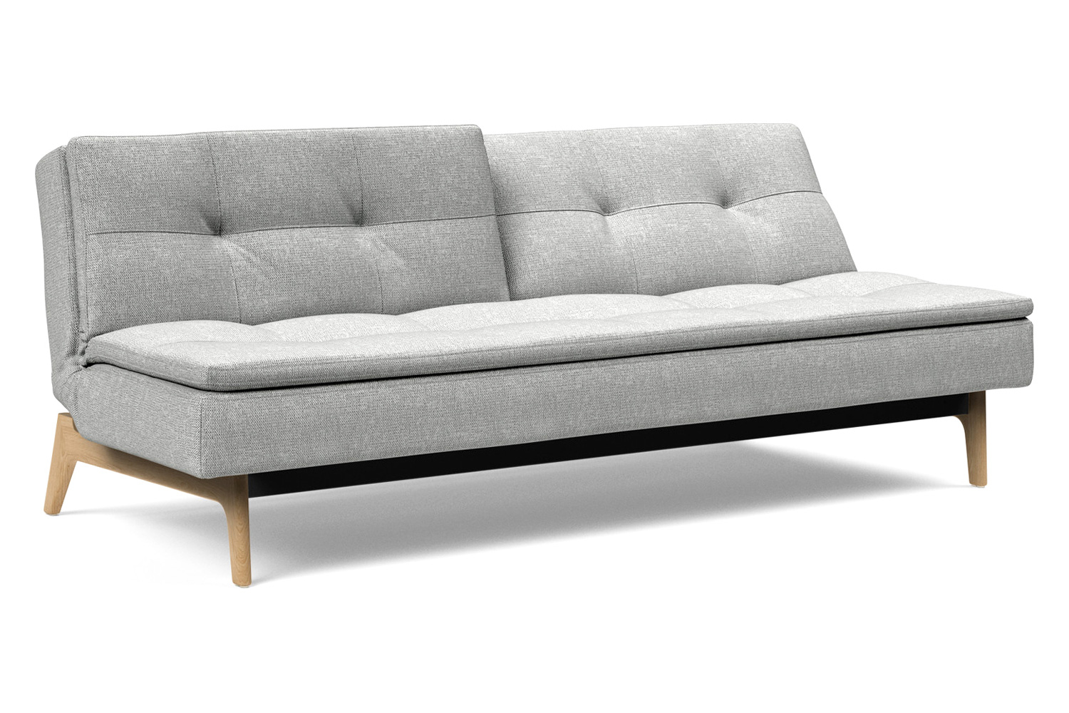 Innovation Living Dublexo Eik Sofa Bed Oak - 590 Micro Check Gray