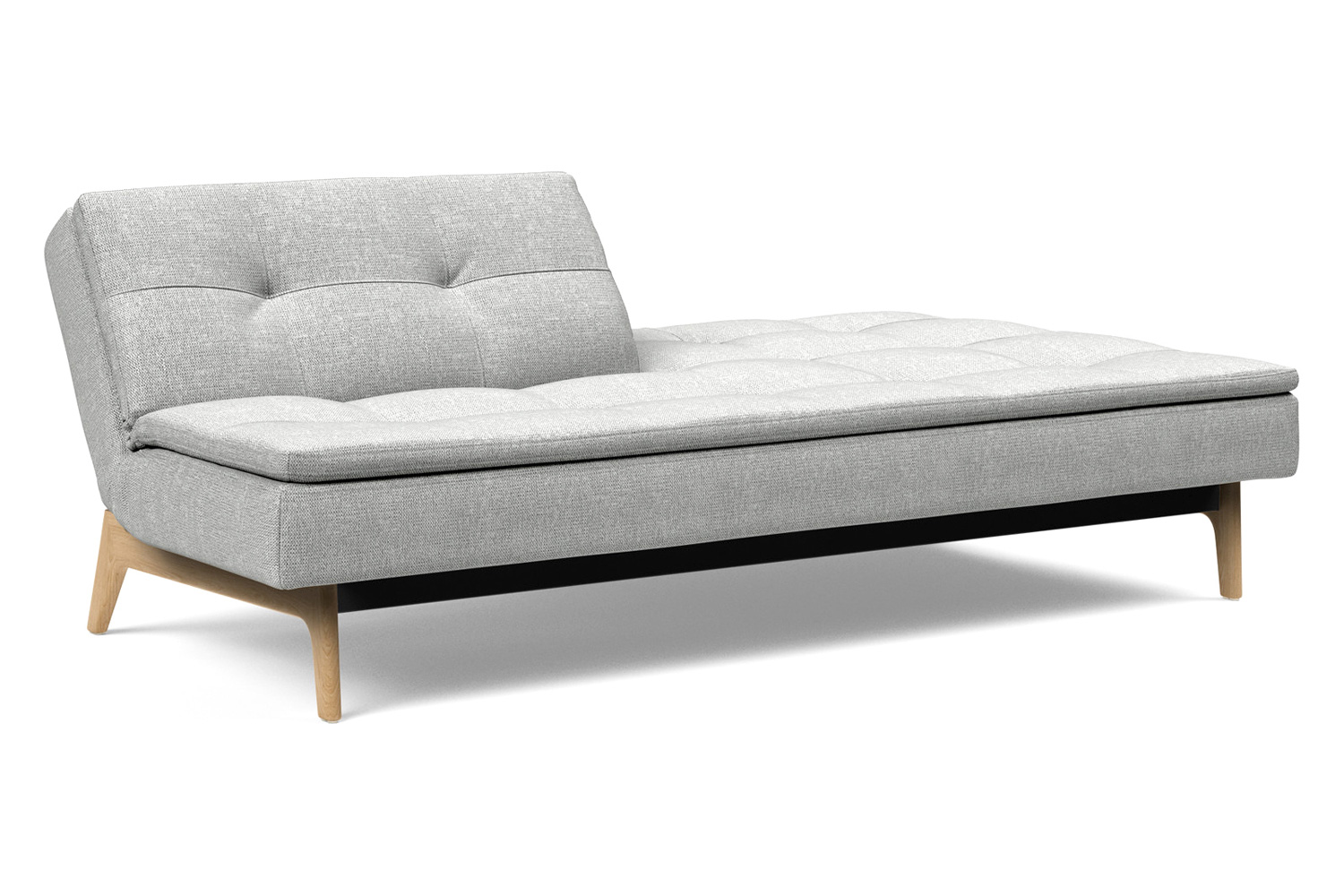 Innovation Living Dublexo Eik Sofa Bed Oak - 590 Micro Check Gray
