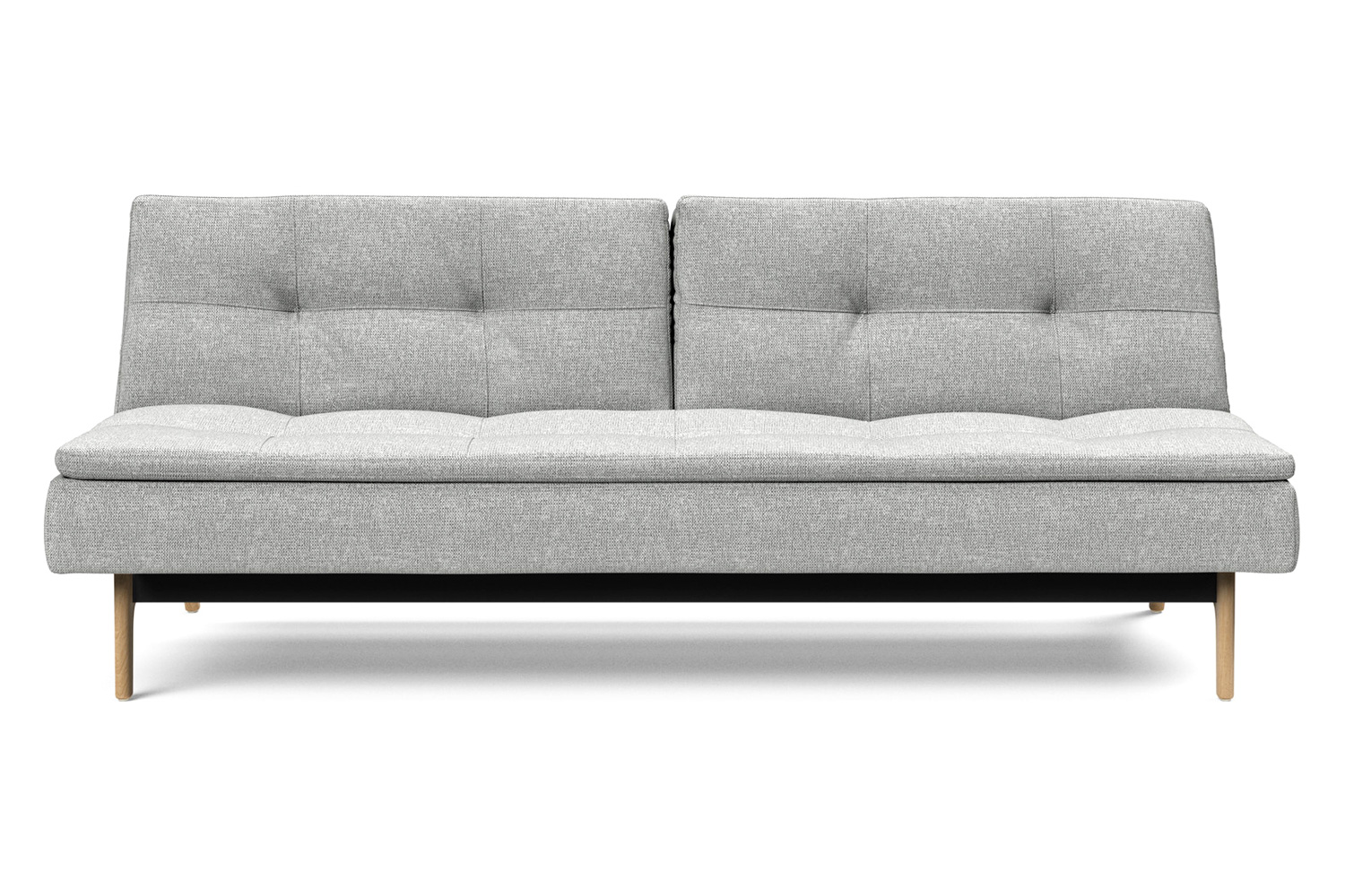 Innovation Living Dublexo Eik Sofa Bed Oak - 590 Micro Check Gray