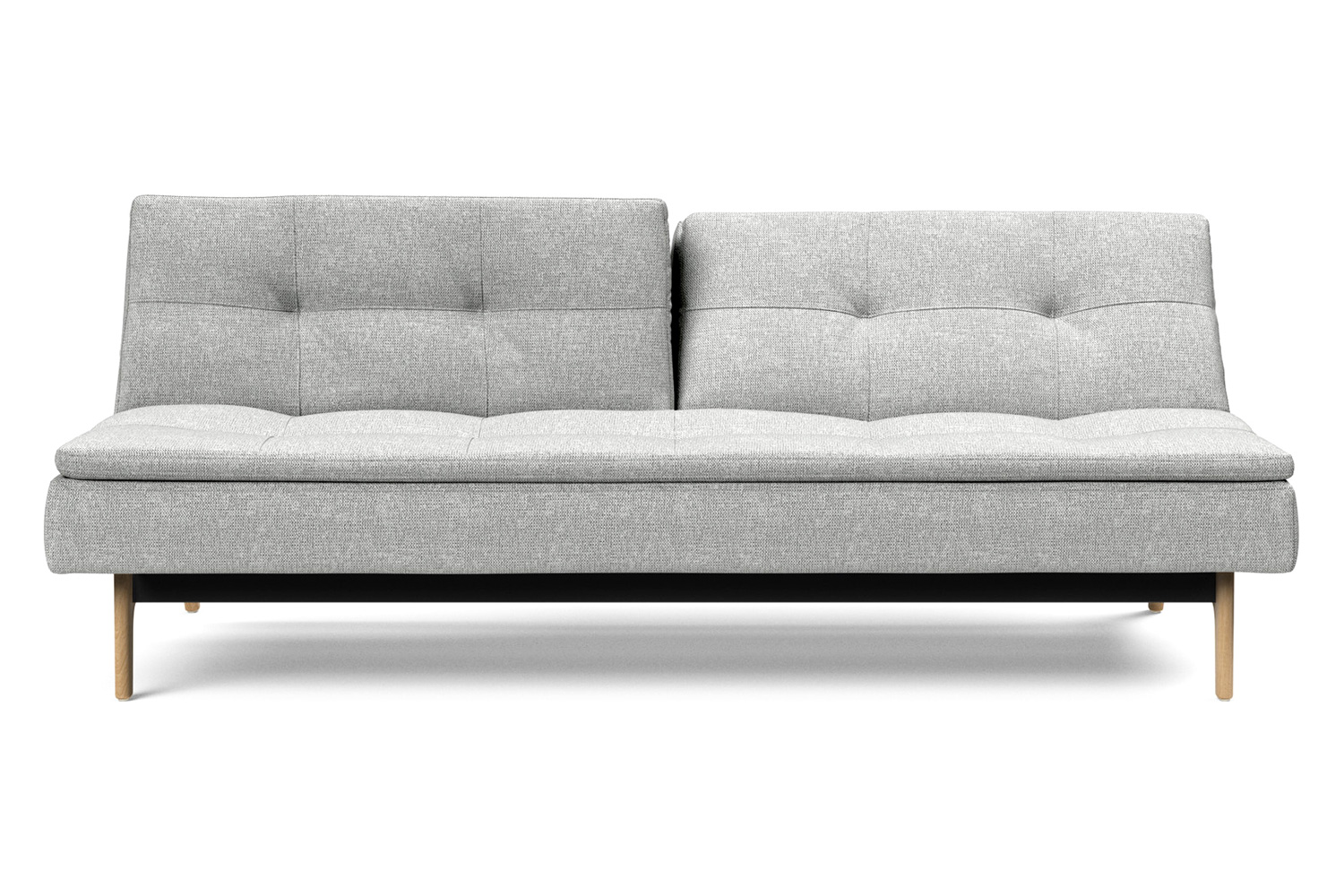 Innovation Living Dublexo Eik Sofa Bed Oak - 590 Micro Check Gray