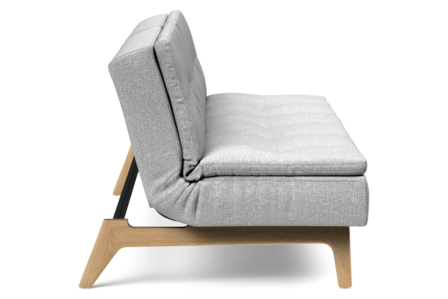 Innovation Living Dublexo Eik Sofa Bed Oak - 590 Micro Check Gray