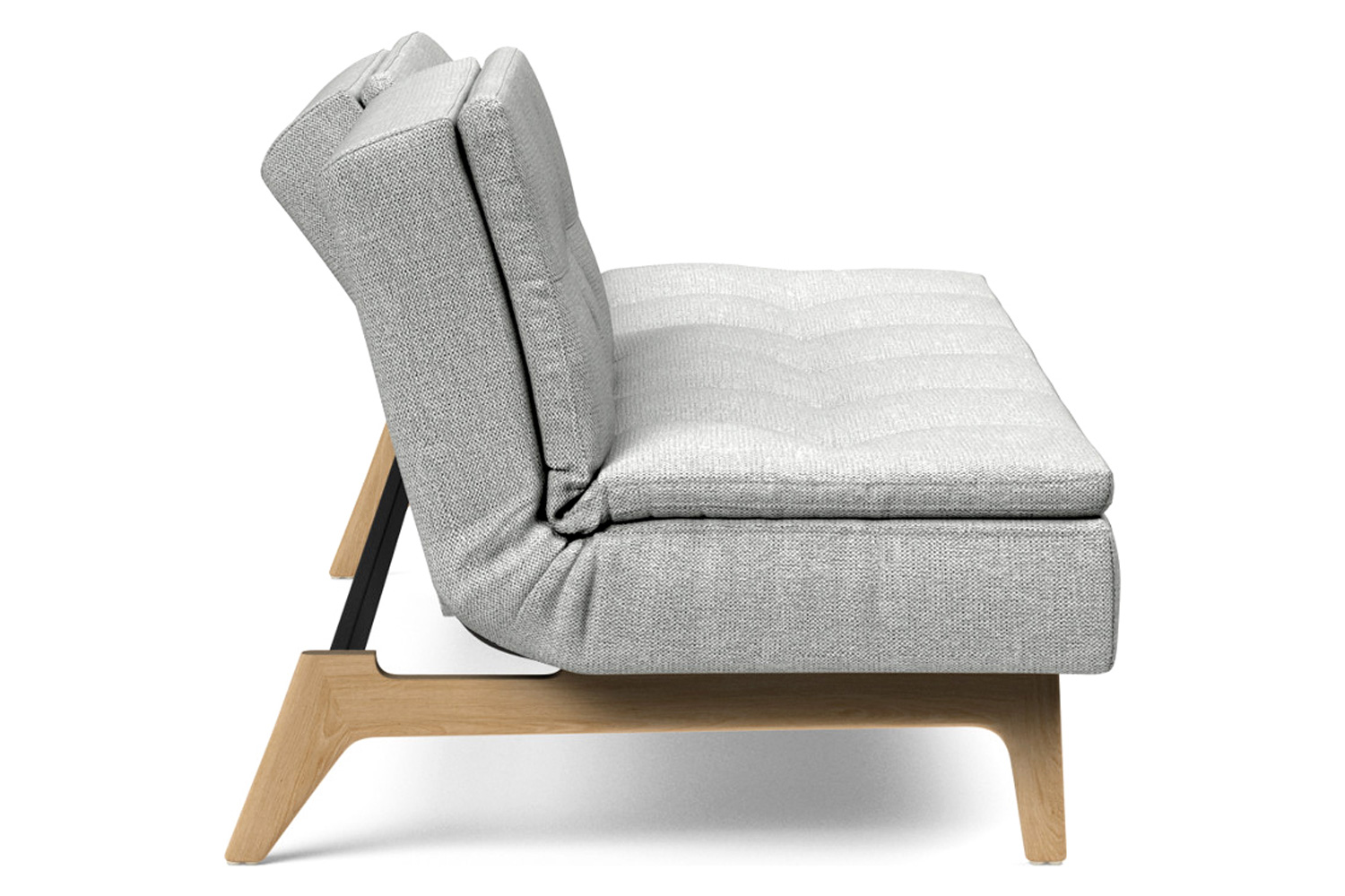 Innovation Living Dublexo Eik Sofa Bed Oak - 590 Micro Check Gray