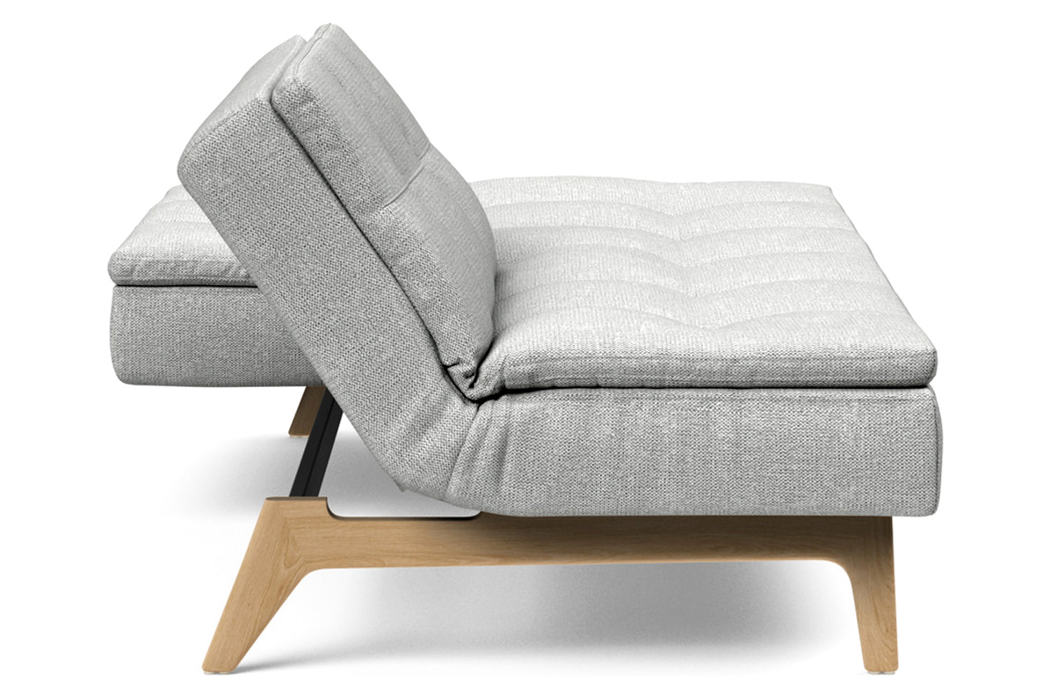 Innovation Living Dublexo Eik Sofa Bed Oak - 590 Micro Check Gray