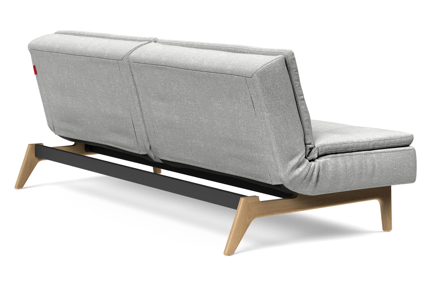 Innovation Living Dublexo Eik Sofa Bed Oak - 590 Micro Check Gray