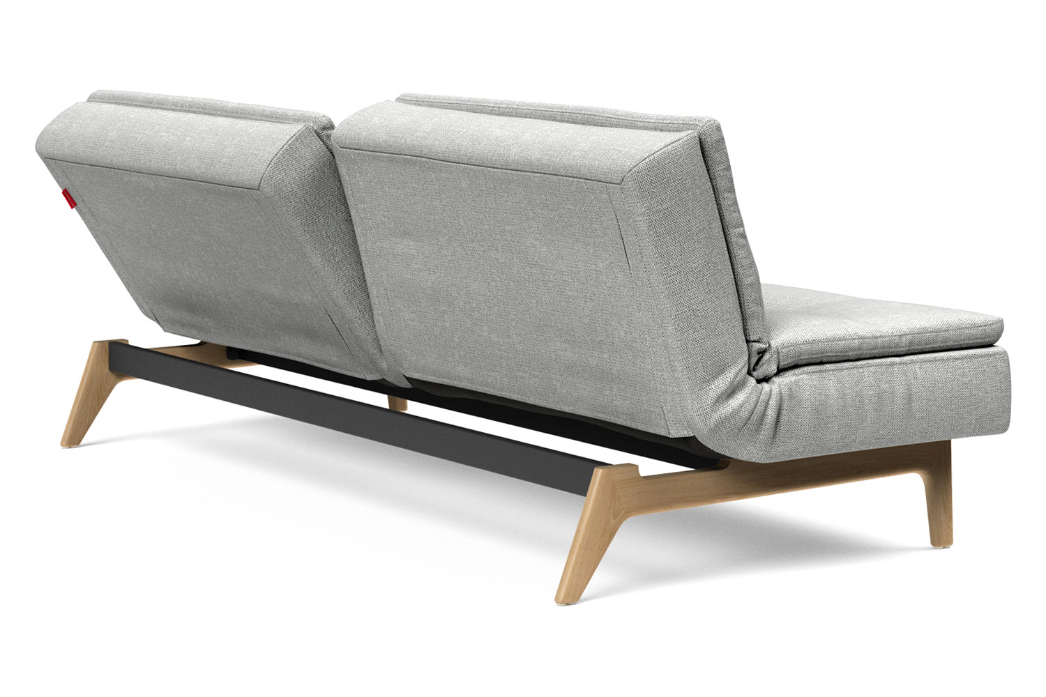 Innovation Living Dublexo Eik Sofa Bed Oak - 590 Micro Check Gray