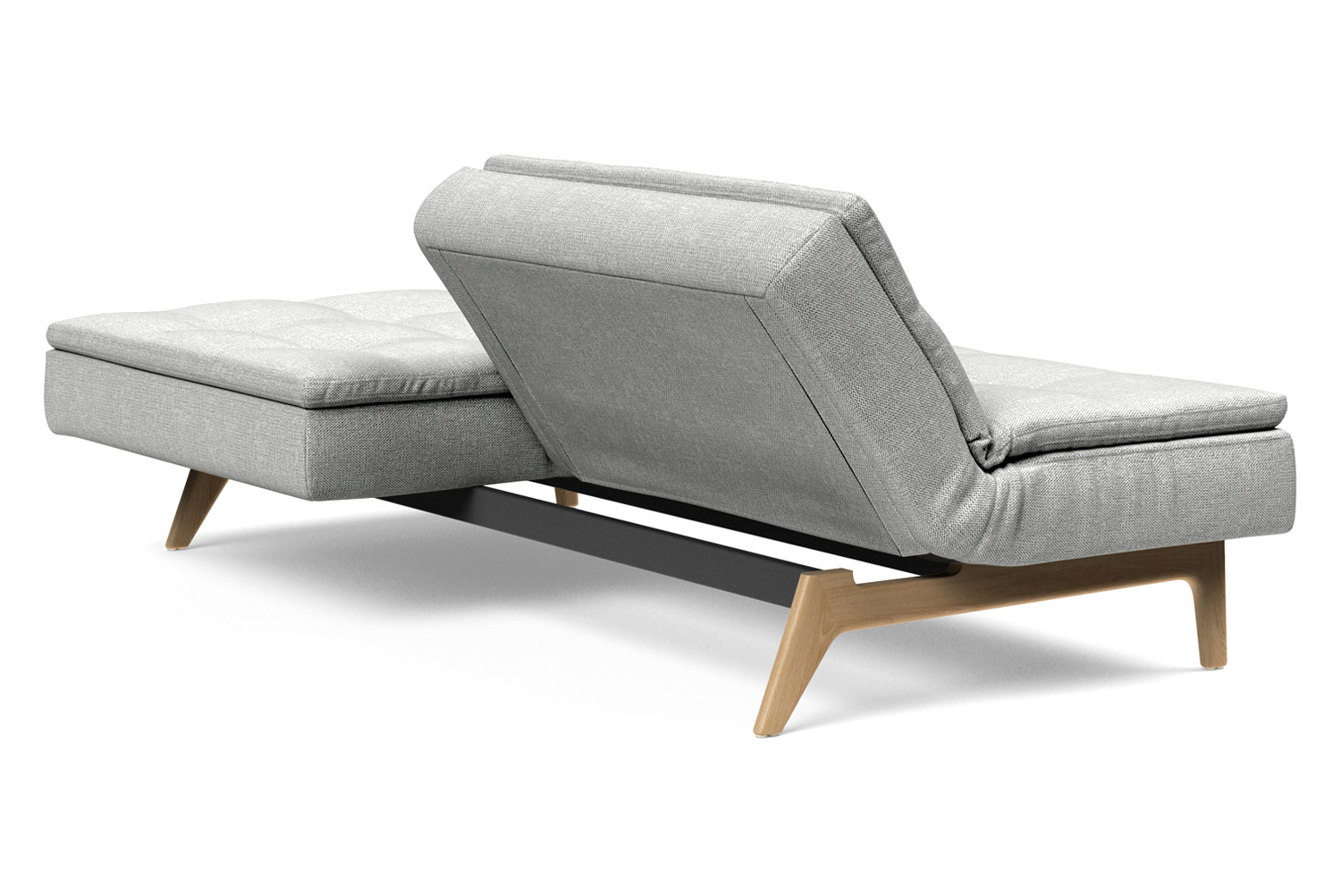 Innovation Living Dublexo Eik Sofa Bed Oak - 590 Micro Check Gray