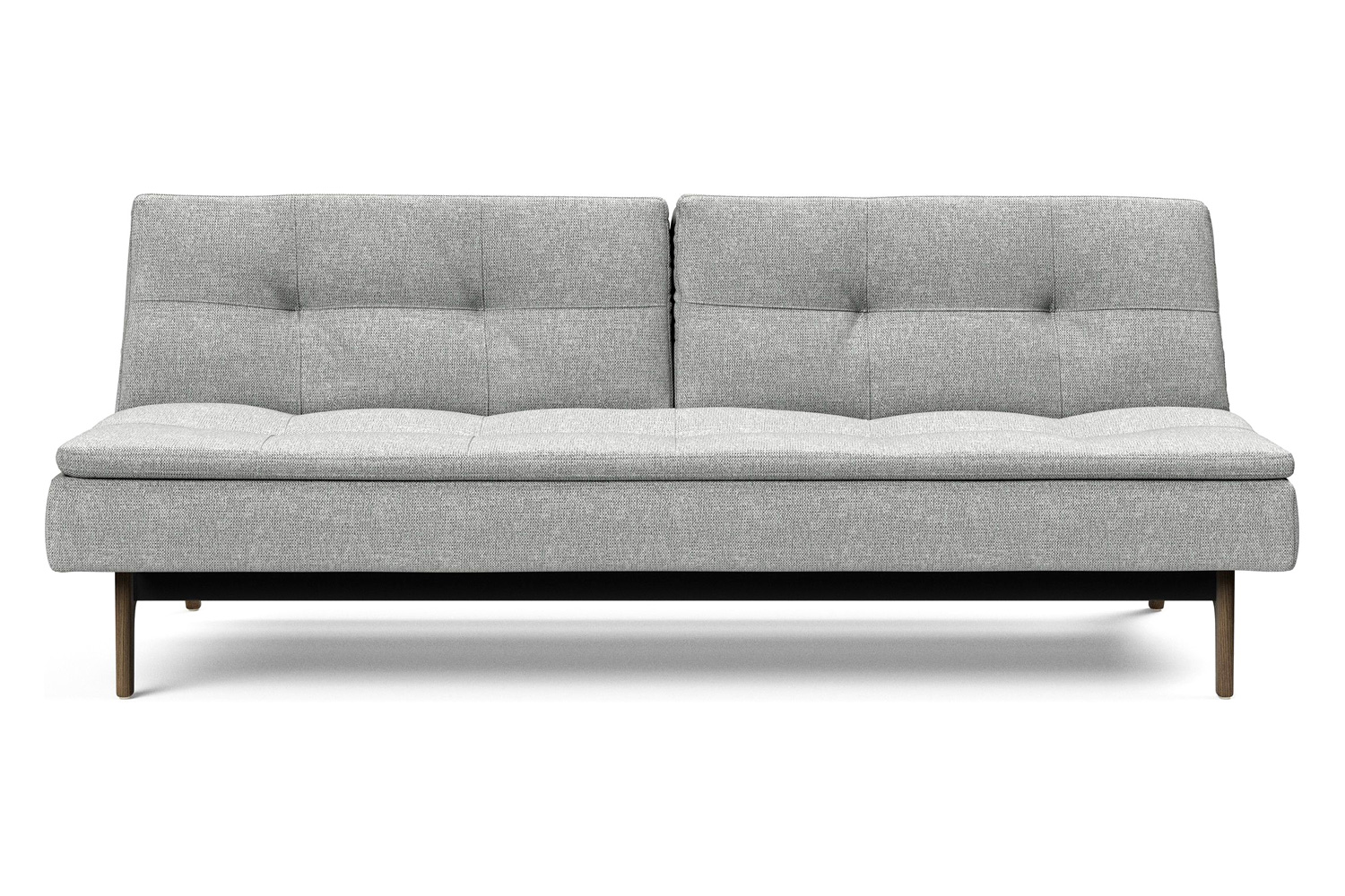 Innovation Living Dublexo Eik Sofa Bed Smoked Oak - 590 Micro Check Gray