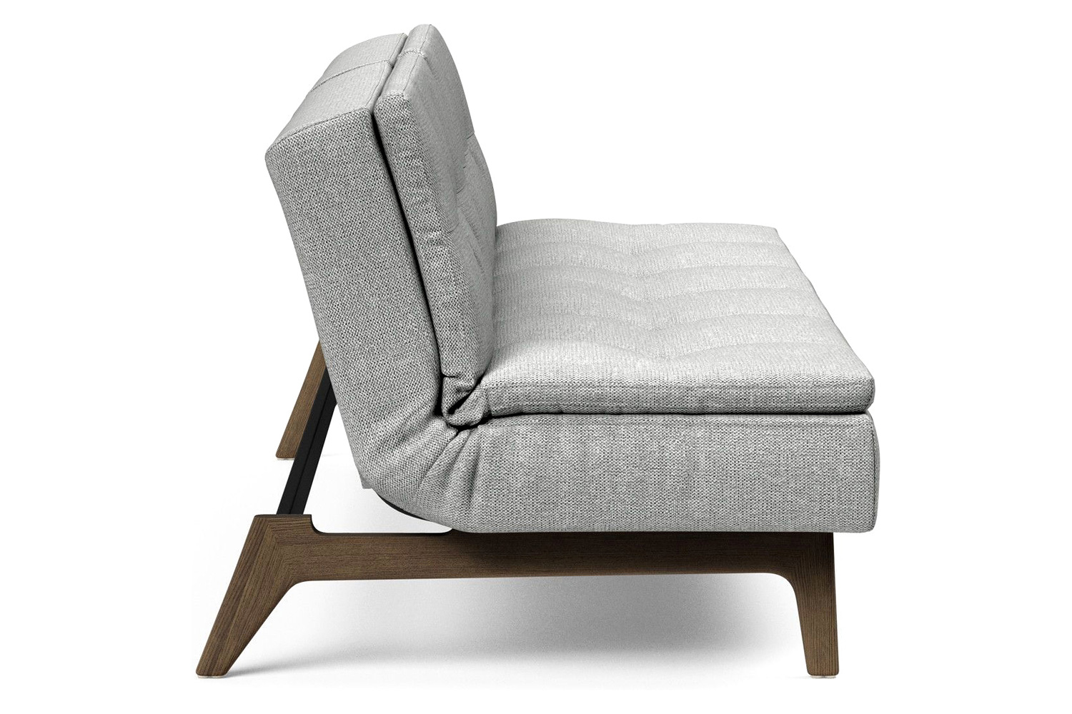 Innovation Living Dublexo Eik Sofa Bed Smoked Oak - 590 Micro Check Gray